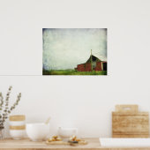 Poster L'ancienne grange rouge (Cuisine)