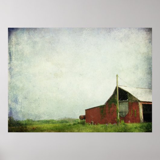 Poster L'ancienne grange rouge (Devant)