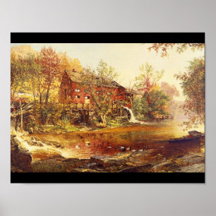 Poster L'Ancienne Mouline Rouge, Jasper F. Cropsey_Paysag