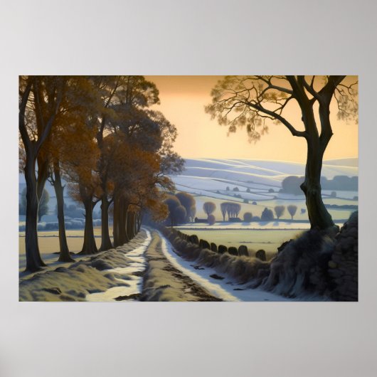 Poster L'ancienne route de campagne (Devant)