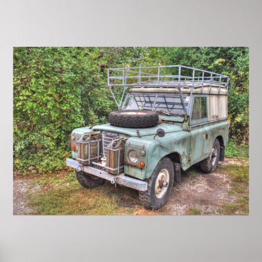 Poster Land Rover série III 109 (Devant)