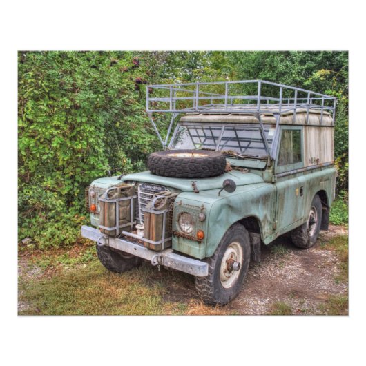 Poster Land Rover série III 109 (Devant)