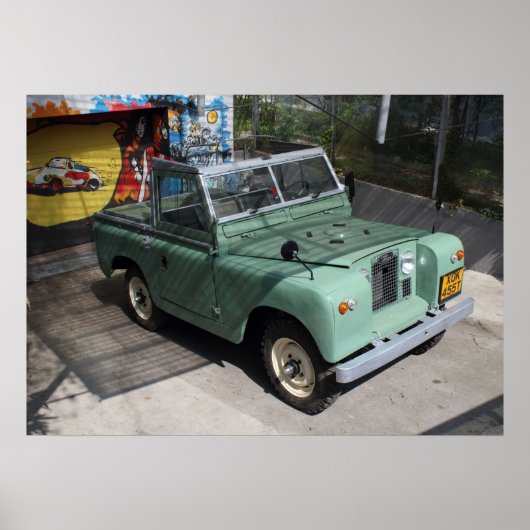 Poster Land Rover Series II SWB (Devant)