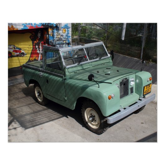 Poster Land Rover Series II SWB (Devant)