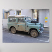 Poster Land Rover vert (Devant)