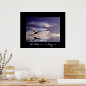 Poster Landing Mallard Duck Wilderness Photo Imprimer (Cuisine)