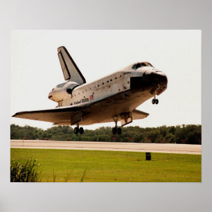 Poster Landing of Space Shuttle Discovery (STS-95)