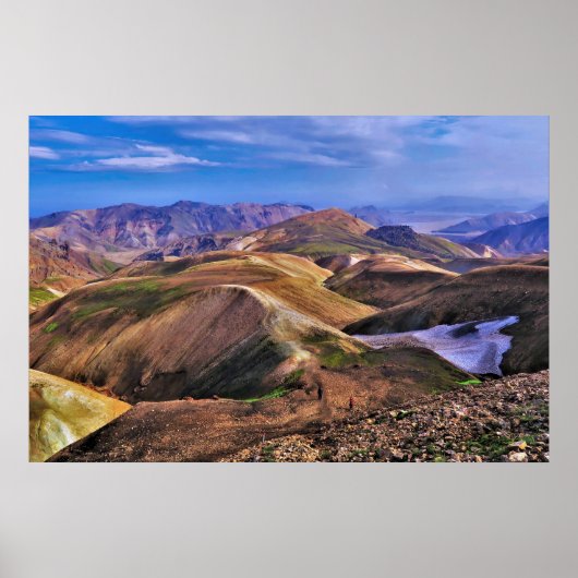 Poster Landmannalaugar (Devant)