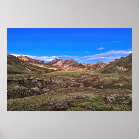 Poster Landmannalaugar (Devant)