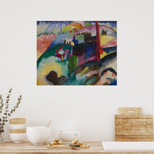 Poster Landscape with Factory Chimney (Cuisine)