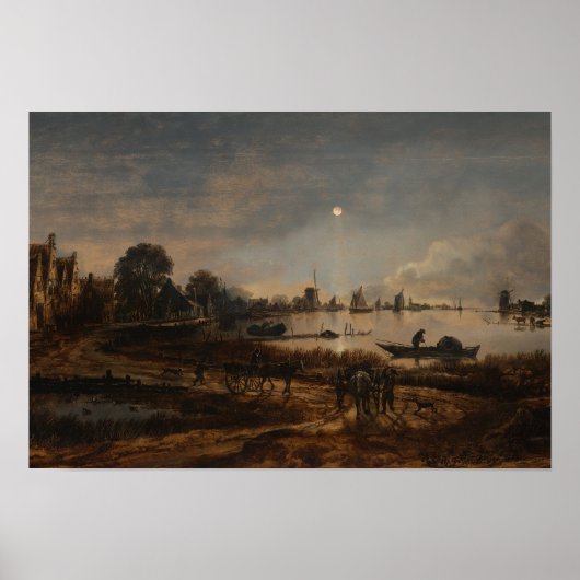 Poster landschap Van der Neer (Voorkant)