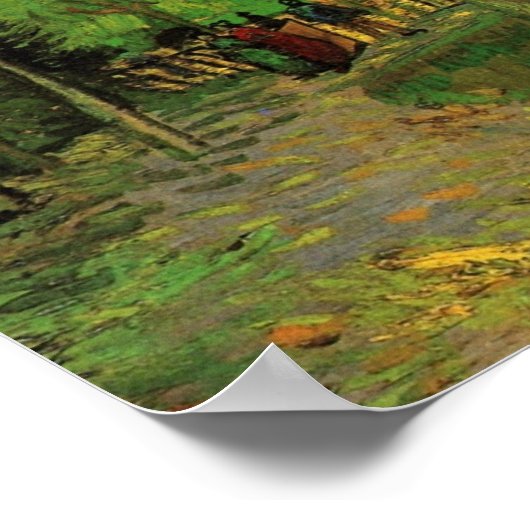 Poster Lane in Public Garden, Arles par Vincent van Gogh (Coin)