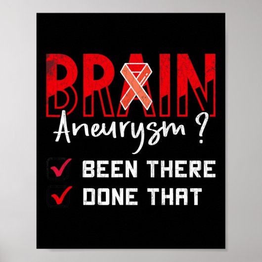 Poster L'Aneurysme A Été Fait Là-Bas Ce Graphique De Sens (Devant)
