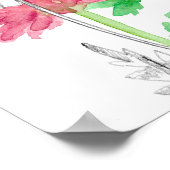 Poster Langage des fleurs de naissance de novembre (Coin)