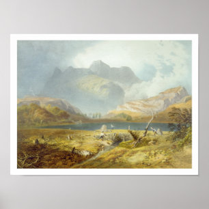 Poster Langdale Pikes, from 'The English Lake