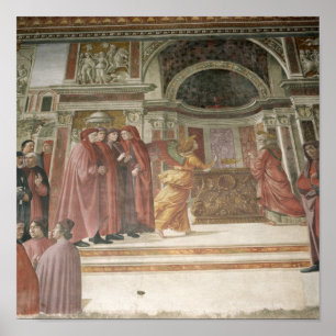 Poster L'ange apparaissant à St Zacharias dans