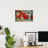 Poster L'ange avec un livre ouvert (Bureau à domicile)