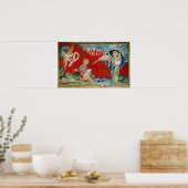 Poster L'ange avec un livre ouvert (Cuisine)