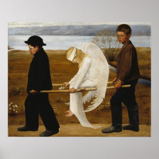 Poster L'ange blessé, Simberg  (Devant)