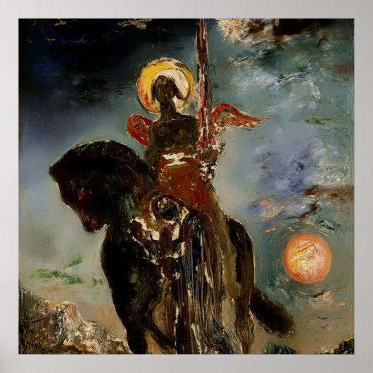 Poster « L'Ange de la Mort » de Gustave Moreau (Devant)