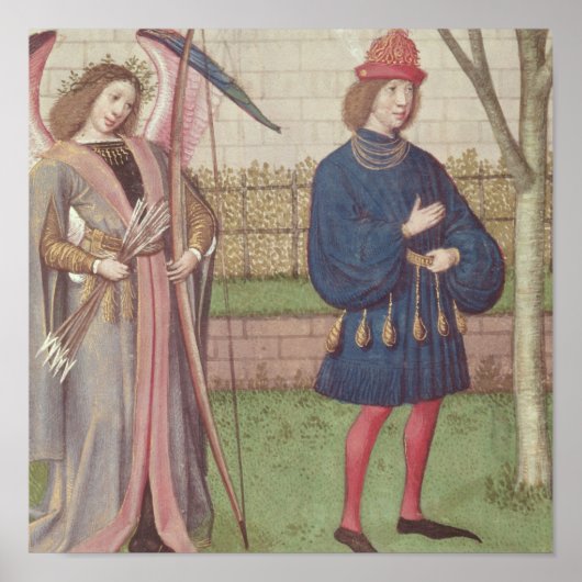 Poster L'Ange de l'Amour apparaissant à un amant dans le (Devant)