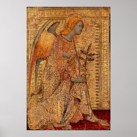Poster L'ange de l'annonce par Simone Martini (Devant)