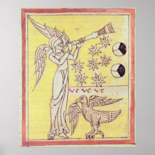 Poster L'ange qui souffle la trompette