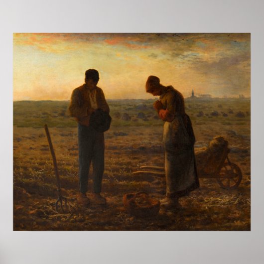 Poster L'Angelus de Jean-François Millet (Devant)