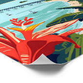 Poster Langkawi Malaisie Illustration de voyage artistiqu (Coin)