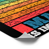 Poster L'Anglais Est Important Mais Les Maths Sont Import (Coin)