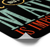 Poster L'Anglais Est Important Mais Les Maths Sont Import (Coin)