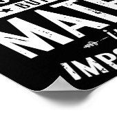 Poster L'anglais est important mais les maths sont plus i (Coin)