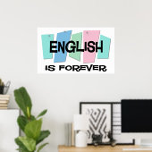 Poster L'anglais est pour toujours (Bureau à domicile)