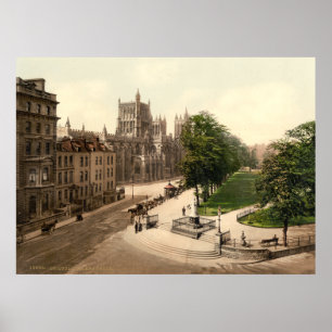 Poster L'Angleterre antique, vert d'université, Bristol
