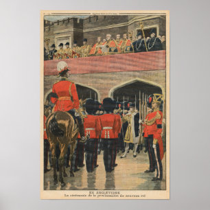 Poster L'Angleterre, proclamation du nouveau Roi George V