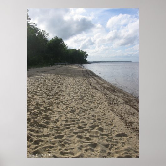 poster "Langs het strand" (Voorkant)