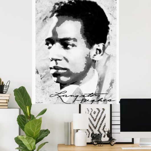 Poster Langston Hughes (Bureau à domicile)