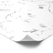 Poster Langue, Cloud gris (Coin)