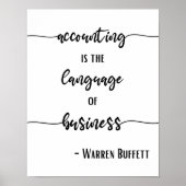 Poster Langue comptable des affaires (Devant)