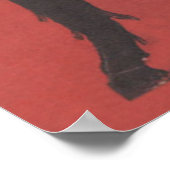 Poster Langue de chaîne du commutateur Krampus rouge (Coin)