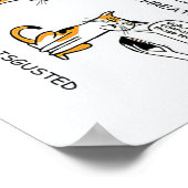 Poster Langue de chat, Drôle Chat Kitten, Aimer Idée cade (Coin)