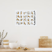 Poster Langue de chat, Drôle Chat Kitten, Aimer Idée cade (Cuisine)