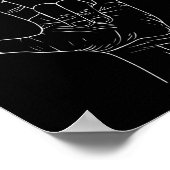 Poster Langue des signes américaine Je t'aime Signe de la (Coin)