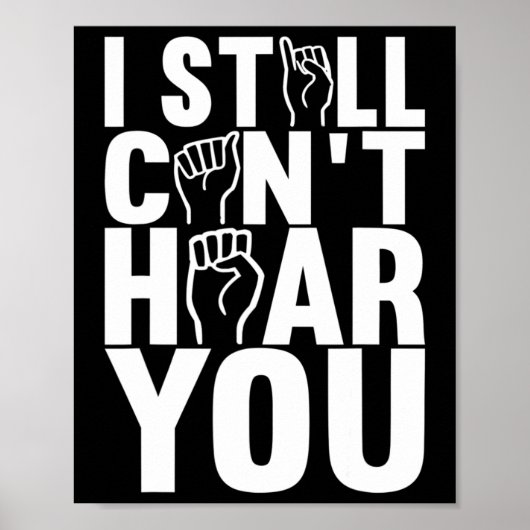 Poster Langue des signes américaine Sensibilisation des s (Devant)