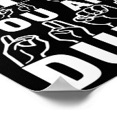 Poster Langue des signes américaine Sensibilisation des s (Coin)