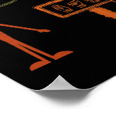 Poster Langue des signes ASL Amérique de la main Talking  (Coin)