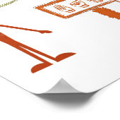 Poster Langue des signes ASL Amérique de la main Talking  (Coin)