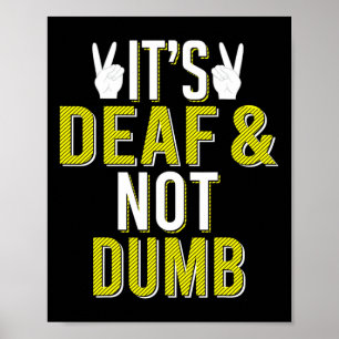 Poster Langue des signes C'est sourds et non idiot Langue