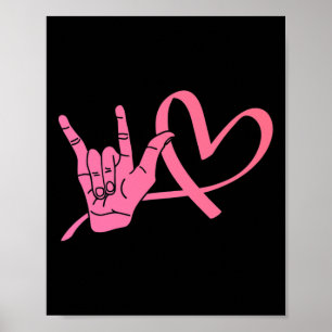 Poster Langue des signes de conscience Amour Asl Enseigna