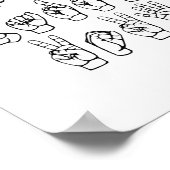 Poster Langue des signes de Harris (Coin)